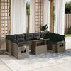 vidaXL Garden Sofa Set Grey