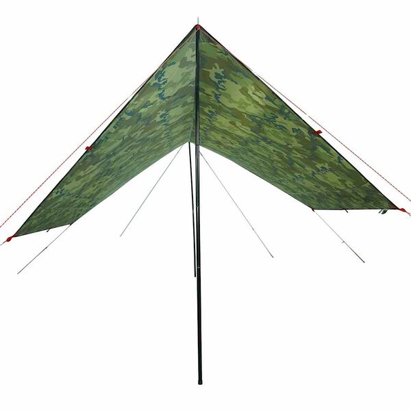 vidaXL Camping Tarp Camouflage 181.9x120.5x83.1" Waterproof