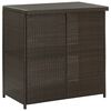 vidaXL Bar Set Brown PE rattan, steel Large Bar Set Rectangular