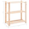 vidaXL 3-Tier Storage Racks 2 pcs 31.5"x15"x35.4" Solid Pinewood 330.7 lb