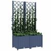 vidaXL Garden Planter Blue Grey Polypropylene Large Planters