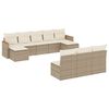 vidaXL Garden Sofa Set Beige, Cream White