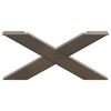vidaXL Coffee Table Legs X-Shaped 2 pcs Natural Steel 27.6x(11.8-12.2)" Steel