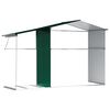 vidaXL Garden Shed Green Galvanized Steel Large Garden Shed
