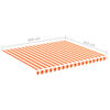 vidaXL Replacement Awning Fabric Yellow and orange