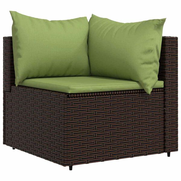 vidaXL Patio Lounge Set Brown