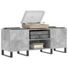 vidaXL Record Cabinet Concrete Grey Engineered wood and iron Medium