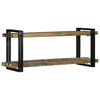 vidaXL Wall Shelf Multicolor Solid reclaimed wood and iron