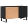 vidaXL Record Cabinet Black Engineered wood, iron