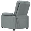 vidaXL Recliner Chair Dark Grey Fabric (100% polyester), Metal, Solid Wood