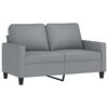 vidaXL 4 Piece Sofa Set with Cushions Light Gray Fabric