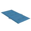 vidaXL Lowback Chair Cushion Set of 6 Melange blue 100% polyester