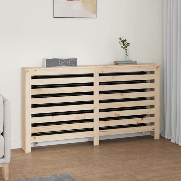vidaXL Radiator Cover 60.2"x7.5"x33.1" Solid Wood Pine