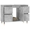 vidaXL Bathroom Cabinet Concrete Grey Engineered Wood, Iron Medium