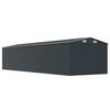 vidaXL Garden Shed Anthracite Galvanized steel Standard Durable