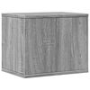 vidaXL Desk Organiser Grey Sonoma 14.2x10.2x11.6" Engineered wood