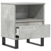 vidaXL Nightstand Set of 2 Concrete Grey Engineered Wood, Metal