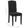 vidaXL Dining Chairs 2 pcs Black Velvet