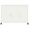 vidaXL Sideboard White Cold-rolled steel 39.6 x 15.4 x 28.3 in Sideboard
