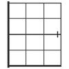 vidaXL Shower Enclosure ESG 45.7"x55.1" Black