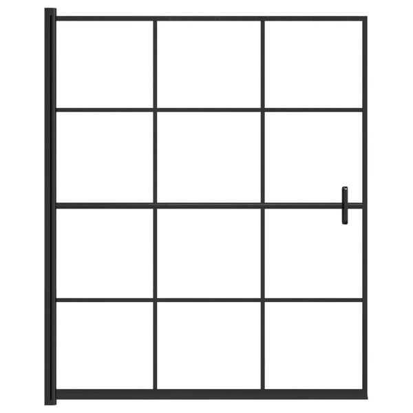 vidaXL Shower Enclosure ESG 45.7"x55.1" Black