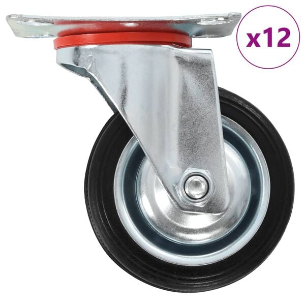 vidaXL 12 pcs Swivel Casters 2.95 " (3x143442)