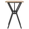 vidaXL Dining Table Natural Pine Solid pine wood, Powder-coated steel