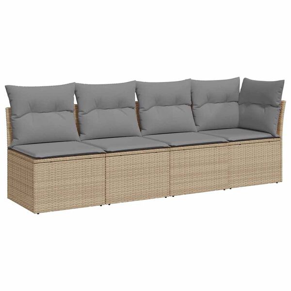 vidaXL Garden Sofa Beige