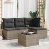 vidaXL Garden Sofa Set Grey