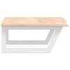 vidaXL Basin Shelf Wall Mounted Steel and Solid Wood Oak