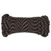 vidaXL Boat Rope Black 0.20 " 82.0 ' Polypropylene