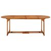 vidaXL Dining Table Natural wood Solid acacia wood Large Durable