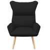 vidaXL Armchair Black 27.17 x 29.13 x 36.61 in Fabric