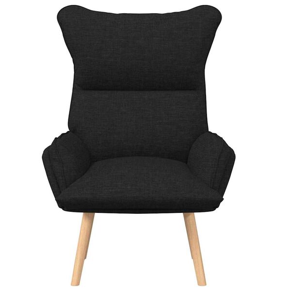 vidaXL Armchair Black 27.17 x 29.13 x 36.61 in Fabric