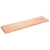 vidaXL Wall Shelf Light brown Solid oak wood Medium