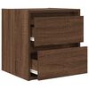 vidaXL Wall-mounted Nightstand Brown Oak Engineered Wood