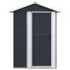 vidaXL Garden Shed Anthracite Galvanized Steel Medium Garden Shed