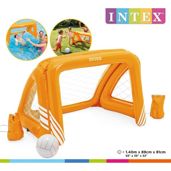 INTEX Fun Goals Game Yellow and white Vinyl 55.1 in x 35.0 in x 31.9 in