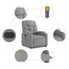 vidaXL Electric Stand Up Massage Recliner Chair Light Gray
