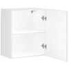vidaXL Kitchen Wall Cabinet Set of 2 High gloss white Engineered wood