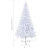 vidaXL Christmas Tree White PVC Medium Christmas Tree Cone-shaped