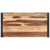 vidaXL Coffee Table Brown and black Solid acacia wood 47.2x23.6x15.7 in