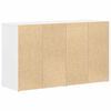 vidaXL Sideboard White 47.24 x 14.17 x 27.17 in Engineered Wood