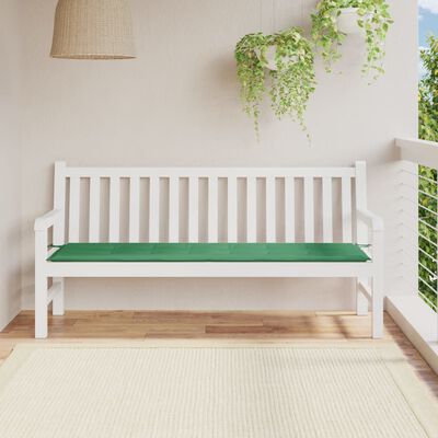 vidaXL Garden Bench Cushion Green 70.9"x19.7"x1.2" Oxford Fabric