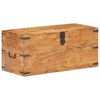 vidaXL Chest Natural finish Solid acacia wood Storage Chest Rectangular