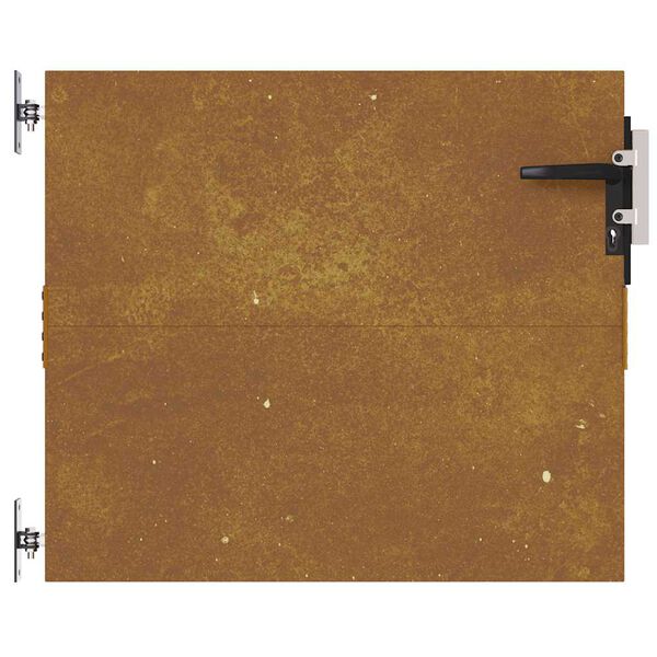 vidaXL Garden Gate 33.5x49.2" Corten Steel Square Design