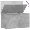 vidaXL Storage Chest Concrete grey Engineered wood 33.1 x 16.5 x 18.1 in
