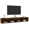 vidaXL TV Cabinet Set of 2 Smoked Oak Engineered wood Large TV Cabinet