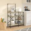 vidaXL Baker's Rack Sonoma Oak 35.4"x15.7"x52" Engineered Wood and Metal