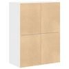 vidaXL Cabinet Set of 2 White Engineered wood Medium Cabinet